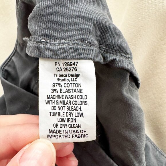 Nili Lotan Paris Pants with Double Tape in Charcoal, size 4 - Picture 7 of 15